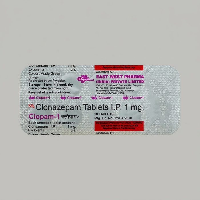 Clopam-1 1mg (Clonazepam) | Clinical Anxiety & Seizure Relief Buy Clonazepam 1mg Online - Secure Telehealth Anxiety Prescription and Fast USA Delivery | Buy Klonopin 1mg Online